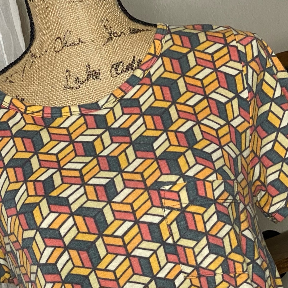 LULAROE- Carly Multi Color Dress Size Small‎ - Picture 2 of 5